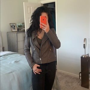 Vegan leather jacket